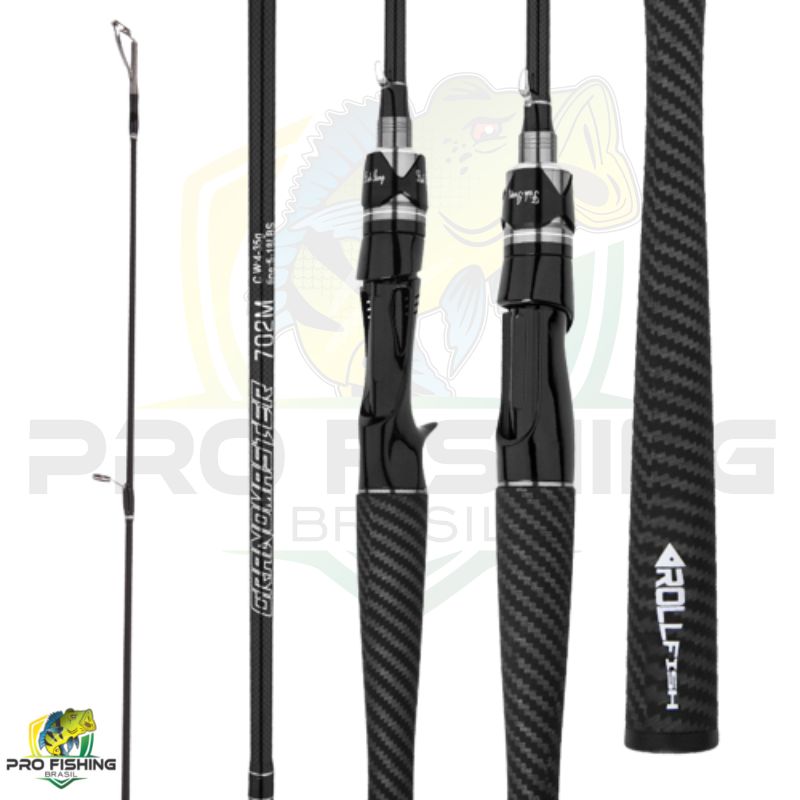 Nova Vara de Molinete em Carbono GRANDMASTER Fast Action 5-15LB - 2 Partes