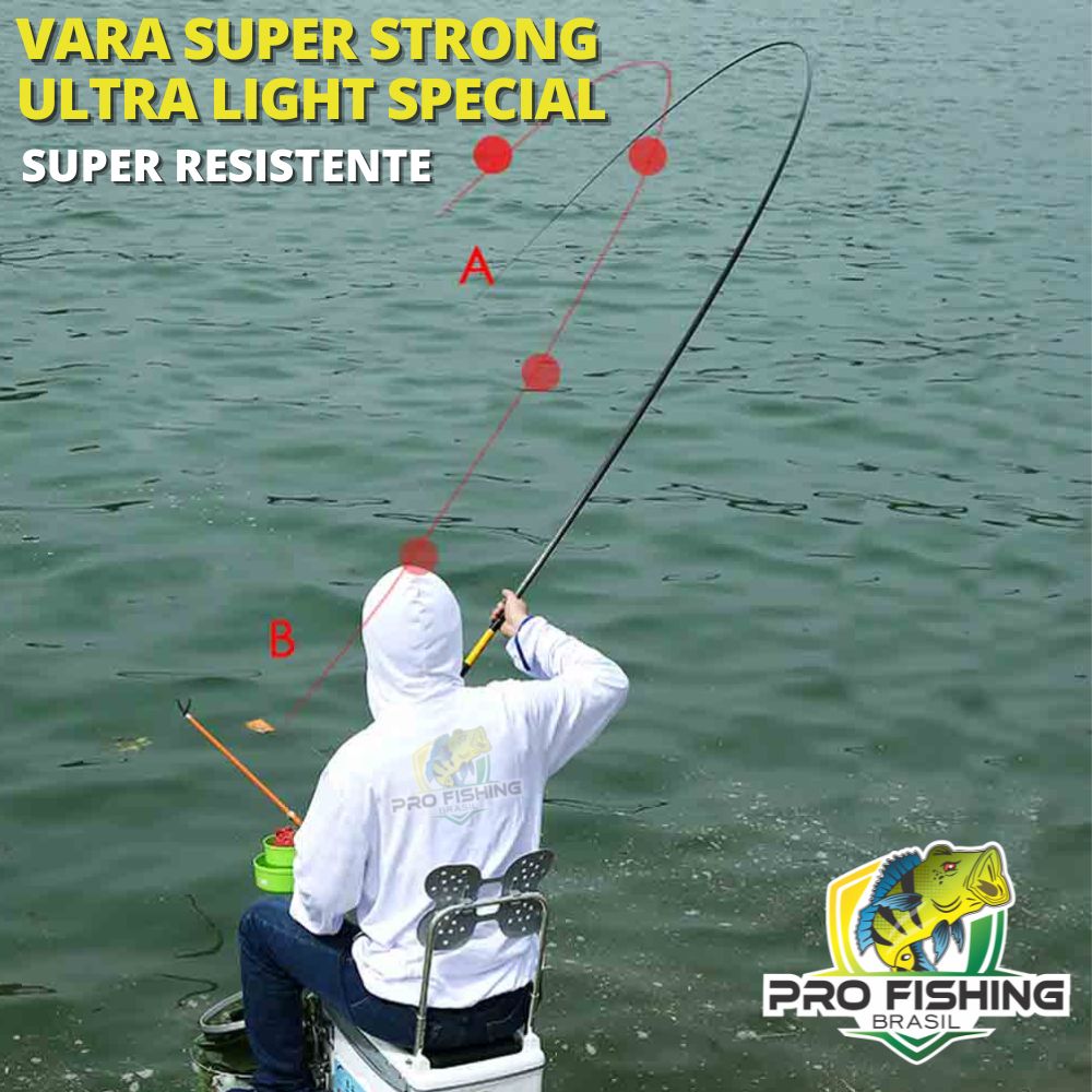 Nova Vara Telescópica SUPER STRONG ULTRALIGHT SPECIAL - Tamanhos: 2.7M/3.6M/4.5M/5.4M/6.3M/7.2M