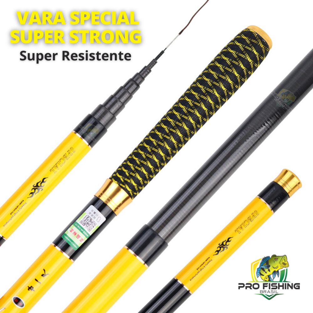 Nova Vara Telescópica SUPER STRONG ULTRALIGHT SPECIAL - Tamanhos: 2.7M/3.6M/4.5M/5.4M/6.3M/7.2M