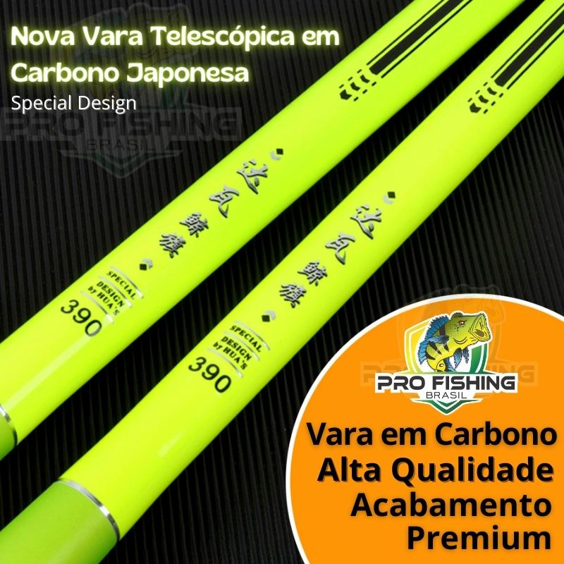 Nova Vara Telescópica em Carbono Super Compacta apenas 43cm Fechada - Frete Grátis