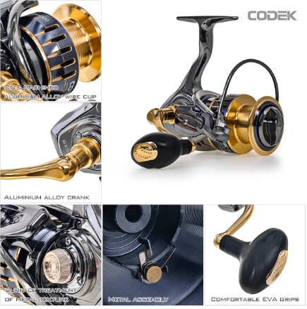 Molinete Daiwa Codek 13KG 13+1ROL