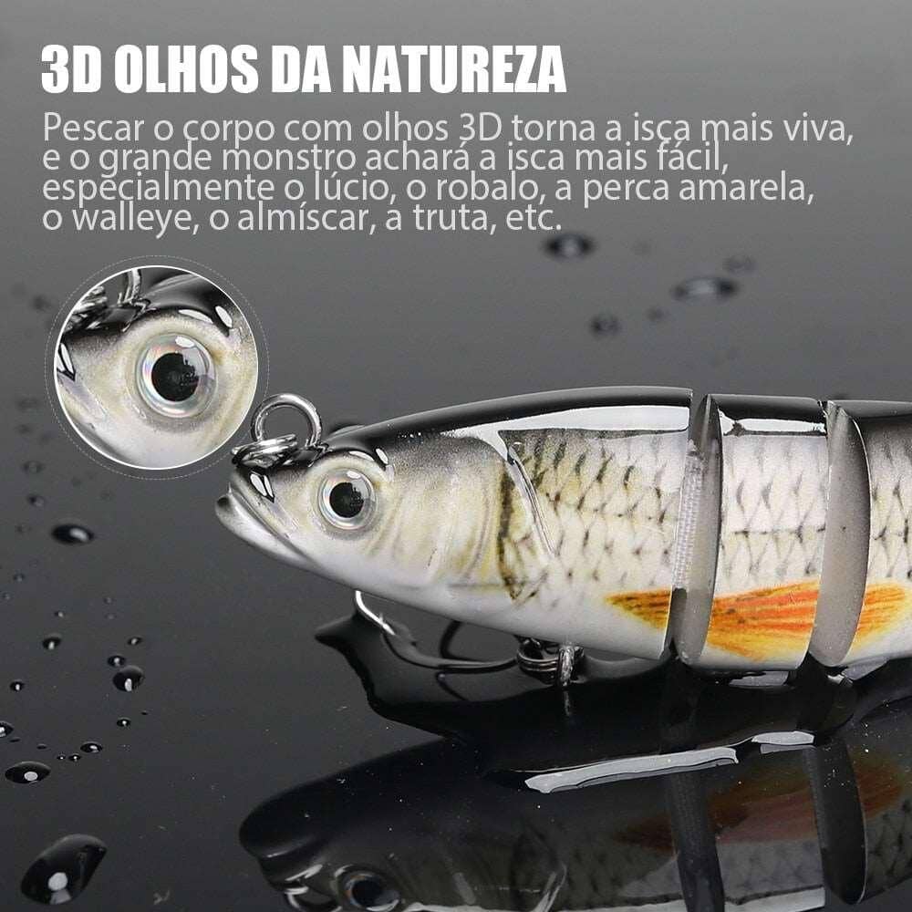 Iscas de pesca articuladas FISHUP